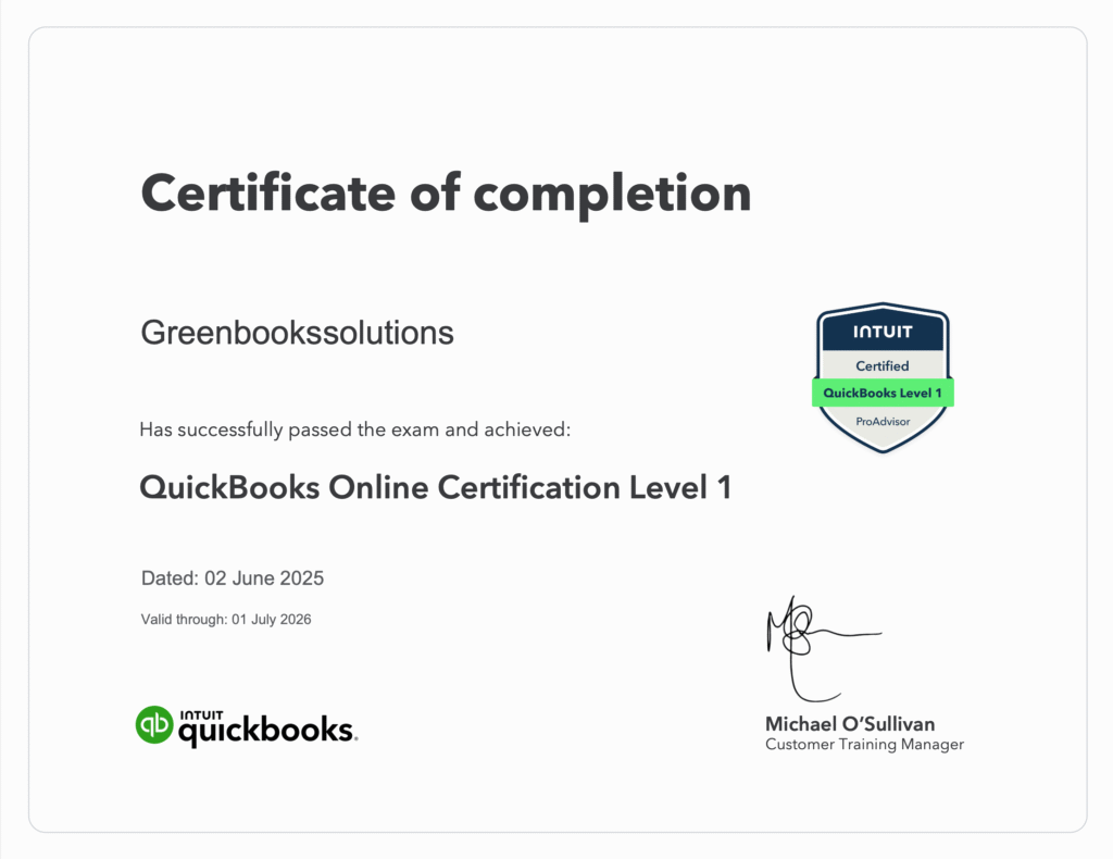 QuickBooks ProAdvisor Certification